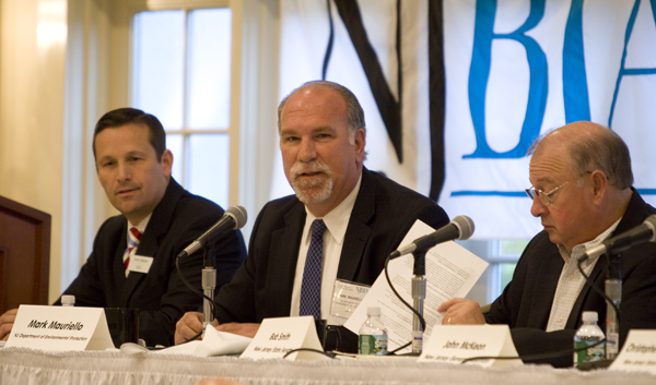 DEP Commissioner Mark Mauriello speaks to NJBIA at Forsgate CC